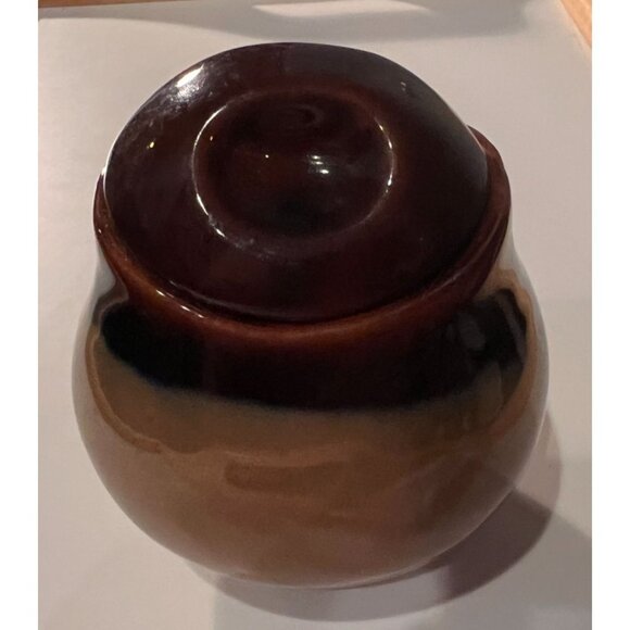 Sango Other - Vintage Sango Pottery Nova Brown #4933 Canister Sugar Bowl Jar with Lid 4.75”